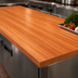 Thumbnail image #3 for Boos Block American Cherry Edge Grain Kitchen Countertop, 132 x 42 x 2-1/4 Inches, Oil Finish