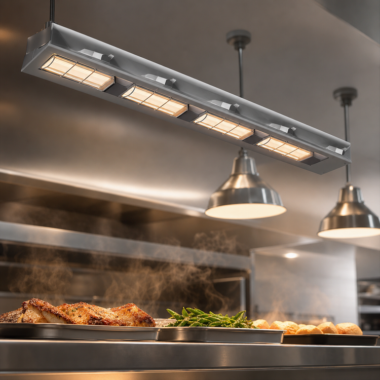 Product image #3 for Hatco Ultra-Glo 18-Inch Double Ceramic Tile Infrared Strip Heater