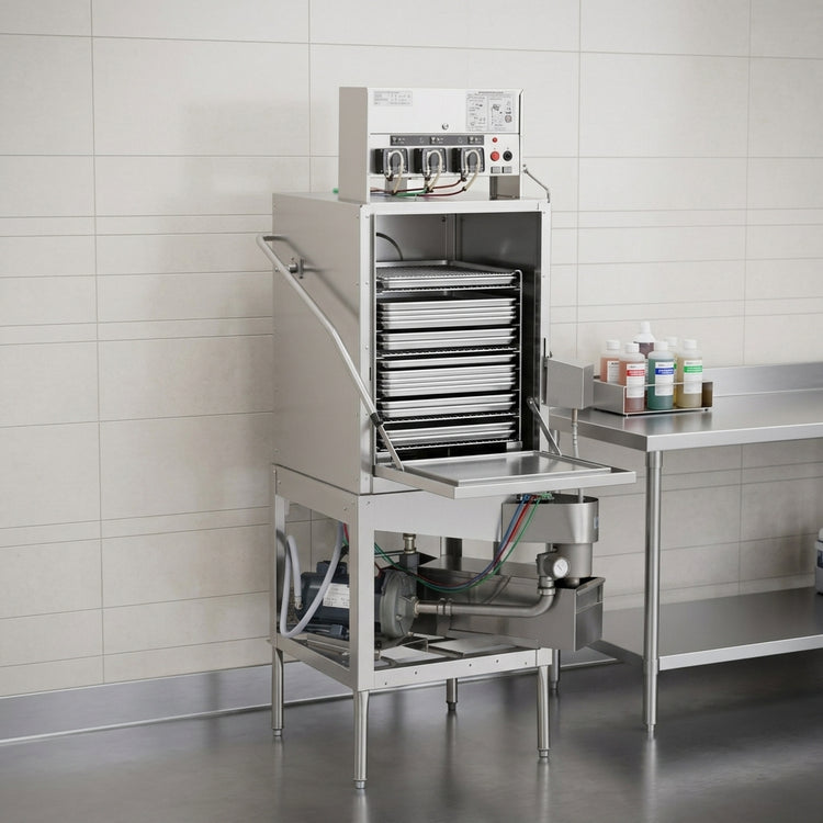 Product image #2 for American Dish Service AFB Low Temp Chemical Sanitizing Door-Type Bakery Dishmachine