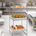 Thumbnail image #4 for American Metalcraft Three-Tier Stainless Steel Modular Buffet Riser, 25-1/2-Inch High