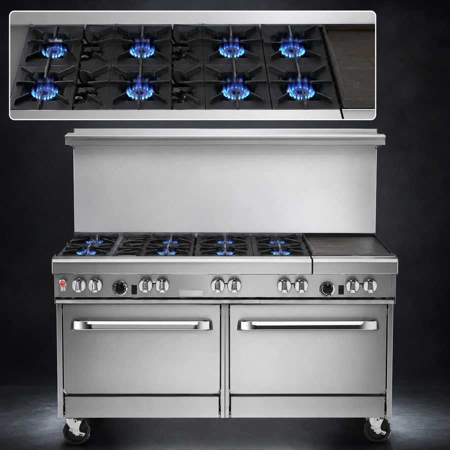 Six Non-Clog Burners