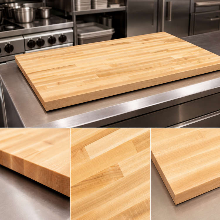 Product image #3 for John Boos Boos Block 84 x 30-Inch Blended Edge Grain Maple Kitchen Countertop, Oil Finish
