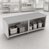 Thumbnail image #3 for John Boos 132-Inch x 30-Inch Open Front Cabinet Base Work Table with 16-Gauge 300-Series Stainless Steel Top