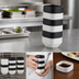 Thumbnail image #3 for American Metalcraft 3 oz Square Stackable Melamine Sauce Cup, White Matte Finish