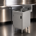 Thumbnail image #3 for Advance Tabco Prestige Supreme Stainless Steel Underbar Hand Sink with Cabinet Base and Deck Mount Faucet, 18-Inch Wide