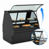 Thumbnail image #3 for Structural Concepts Fusion GMDS6R Curved Glass Self-Contained Refrigerated Deli Service Case, 75-3/8 Inch W
