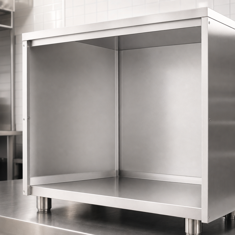 Product image #3 for Vollrath 4-Series Signature Server 88-Inch Bag-In-Box Open Storage Base with Bottom Shelf, Stainless Steel