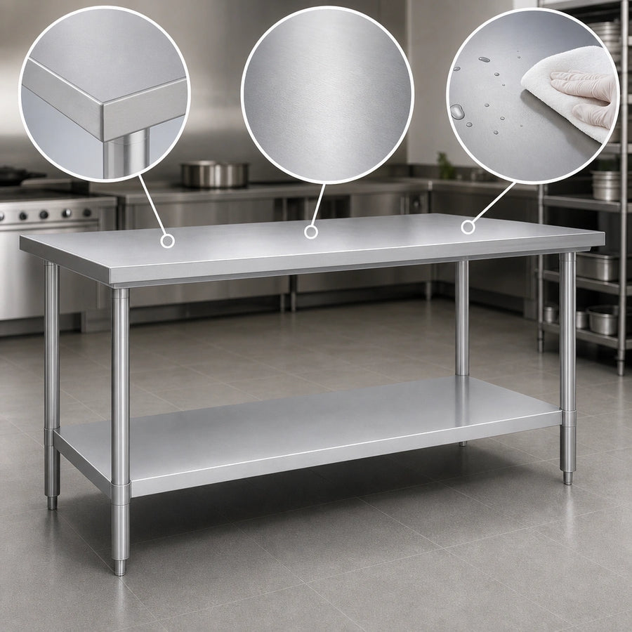 14-Gauge 300-Series Stainless Steel Top