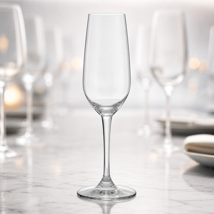 Product image #3 for Anchor Hocking Foodservice Florentine II Stemmed Champagne Flute, 6.5 oz., Clear Glass, 24/Case