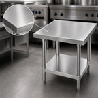 Thumbnail image #3 for Advance Tabco SAG-MT-363 Stainless Steel Equipment Stand, 36"W x 36"D x 24"H, Adjustable Undershelf