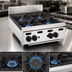 Thumbnail image #3 for Vulcan Achiever VHP636 36-Inch Heavy Duty Countertop Gas Hot Plate with 6 Open Burners