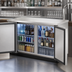 Thumbnail image #3 for True TBB-2-S-HC Two-Section Back Bar Cooler with Stainless Steel Top, Solid Doors and Left-Side Condensing Unit