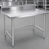 Thumbnail image #3 for John Boos Stallion Stainless Steel Work Table with 5-Inch Backsplash and Safety Edge, 108 x 24 Inches