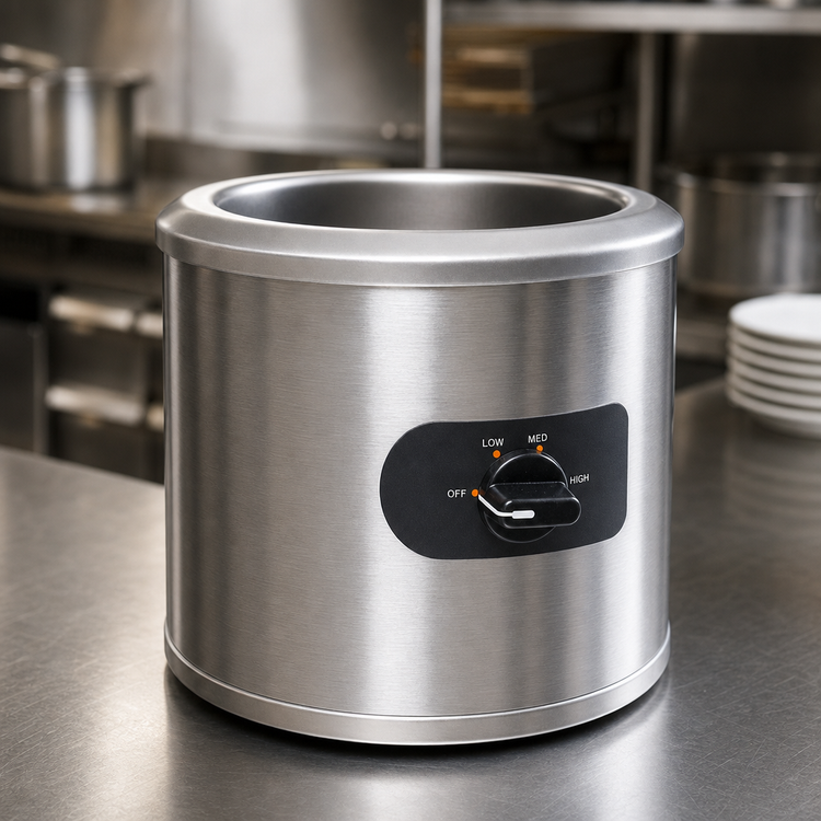 Product image #3 for Countertop Round Cooker/Warmer, 11 Quart, 220V, Stainless Steel