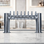 Thumbnail image #3 for Micro Matic USA METRO-H-8PSSA 8-Faucet Air-Cooled Countertop Draft Tower, Polished Stainless Steel