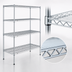 Thumbnail image #3 for Eagle Group 4-Tier Wire Starter Shelving Unit, 36 x 24 x 74 Inches, Stainless Steel Finish