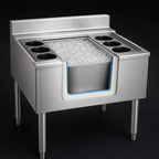 Thumbnail image #3 for Eagle Group 2200 Series B40CT-16D-22-7 40" Underbar Cocktail Unit with 16" Insulated Ice Bin, 7-Circuit Cold Plate & 8 Bottle Wells