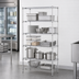Thumbnail image #3 for Metro Super Erecta 5-Shelf Stationary Starter Wire Shelving Unit, 42 x 21 x 74 Inches, Chrome Plated