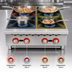 Thumbnail image #3 for Omcan 24-Inch 4-Burner Natural Gas Countertop Hot Plate
