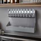 Thumbnail image #3 for Micro Matic USA Kronos KRONOS-10SSKRGR Wall-Mounted 10-Faucet Glycol-Cooled Draft Tower with Glass Rinser and Drip Tray