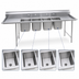 Thumbnail image #3 for Eagle Group 414 Series Coved Corner Four-Compartment Sink with 18-Inch Right-Hand Drainboard, 92-1/8-Inch W x 27-1/2-Inch D