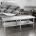 Thumbnail image #3 for Commercial Stainless Steel Equipment Stand with Adjustable Undershelf, 96 x 30 Inches