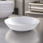 Thumbnail image #3 for American Metalcraft Mix & Matte MCB36WH 36 oz Round Melamine Bowl, 8-3/4-Inch, Matte White Case of 48