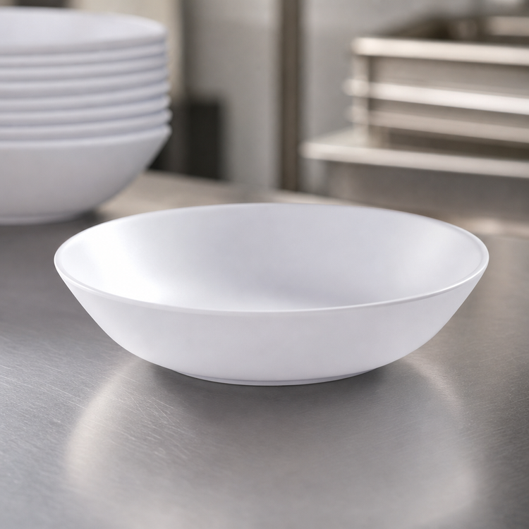 Product image #3 for American Metalcraft Mix & Matte 36 oz Round Melamine Bowl, 8-3/4-Inch, Matte White