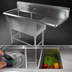 Thumbnail image #3 for John Boos Pro-Bowl 2-Compartment Stainless Steel Sink with Right Drainboard, 64-3/16 x 29-1/2 x 44-1/16 Inches