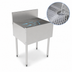 Thumbnail image #4 for Top Shelf TS Series 25 Inch Freestanding Stainless Steel Underbar Drainboard with 6 Inch Backsplash