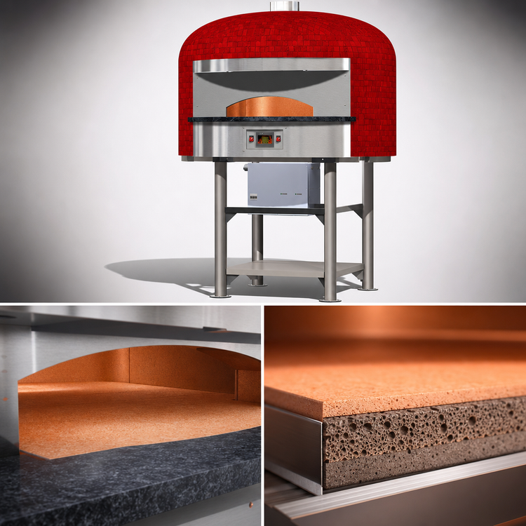 Product image #3 for Marra Forni Neapolitan Freestanding Electric Brick Deck Pizza Oven