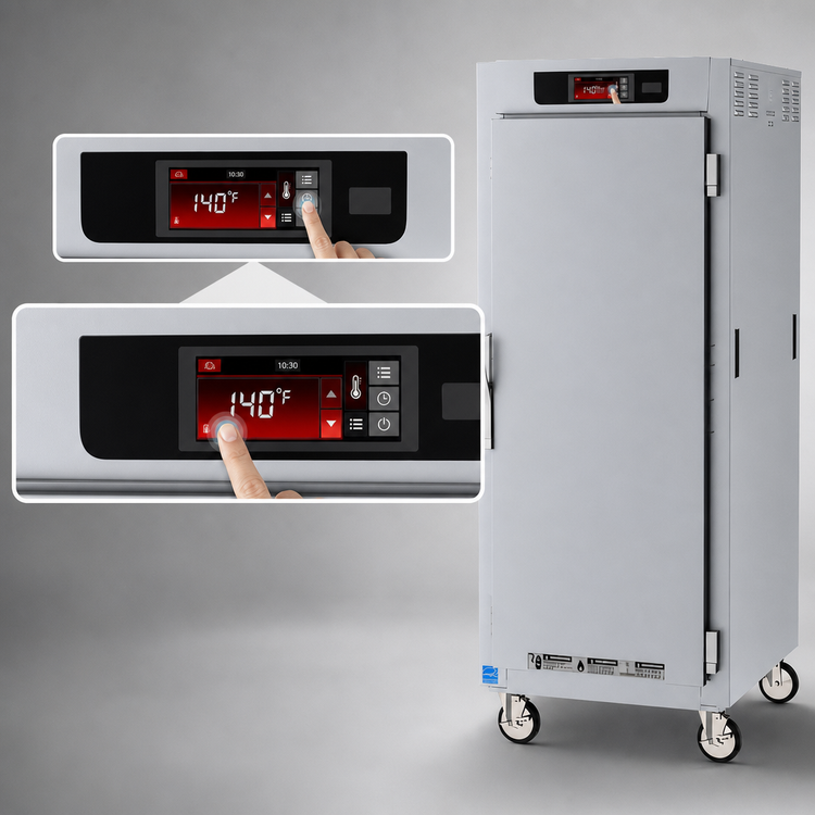Product image #3 for Metro C5 8 Series Controlled Temperature Heated Holding Cabinet, Full Height, Mobile, Solid Doors, Lip Load, 36 Pan Capacity