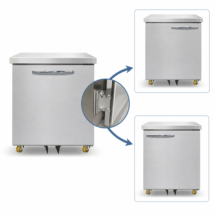 Product image #3 for Continental Refrigerator 32-Inch One-Section Undercounter Freezer, 9.0 Cu. Ft., Rear-Mounted Self-Contained Refrigeration