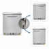 Thumbnail image #3 for Continental Refrigerator 32-Inch One-Section Undercounter Freezer, 9.0 Cu. Ft., Rear-Mounted Self-Contained Refrigeration