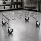 Thumbnail image #3 for Metro Super Erecta MHP55C Mobile Wire Dunnage Rack with Casters, 24 x 48 Inches, Chrome, 800 lb Capacity