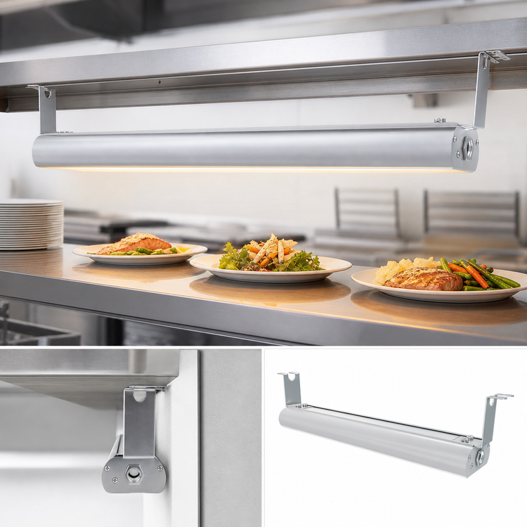 Product image #3 for Vollrath Low Profile Unlighted 78-Inch Single Strip Heat Lamp with Remote Toggle Switch, Natural Aluminum, 120V