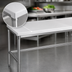 Thumbnail image #3 for Poly-Vance 96-Inch x 24-Inch Poly-Top Work Table with Stainless Steel Legs and Cross Rails