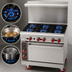 Thumbnail image #3 for American Range 36-Inch Gas Restaurant Range with 6 Open Burners and Convection Oven