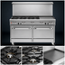 Thumbnail image #3 for Southbend Ultimate 60-Inch Gas Restaurant Range with 2 Standard Ovens, 5 Burners, and 24-Inch Griddle