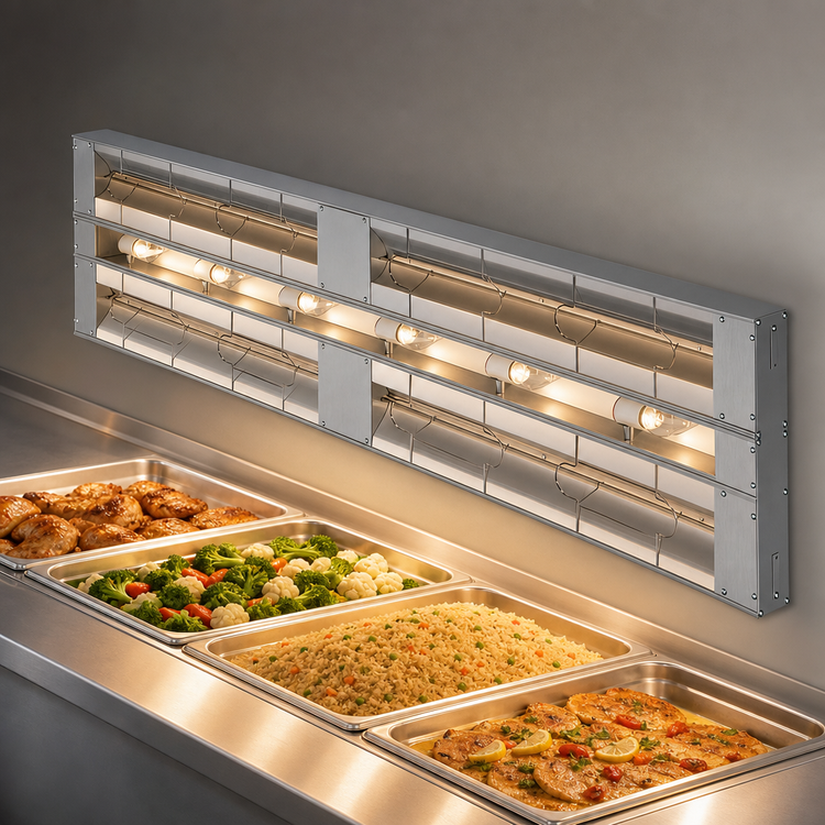 Product image #3 for Hatco Glo-Ray 54-Inch Lighted Double Infrared Strip Heater