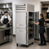 Thumbnail image #3 for True SPEC SERIES One-Section Pass-Thru Reach-In Refrigerator with Front Half Solid Doors and Rear Glass Door