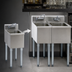 Thumbnail image #3 for Eagle Group 2200 Series 12-Inch Underbar Side-To-Side Modular Add-On Hand Sink with Standard Faucet