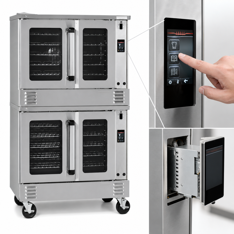 Product image #3 for Southbend Platinum PCE22B/TI-V Double Deck Bakery-Depth Electric Convection Oven