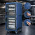 Thumbnail image #3 for Metro C5 3 Series Mobile Full Height Heated Holding and Proofing Cabinet with Moisture Control, Blue, Dutch Clear Doors, 35-Pan Capacity