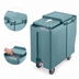 Thumbnail image #4 for Cambro SlidingLid Tall Mobile Ice Caddy, 175 lb Capacity, Slate Blue