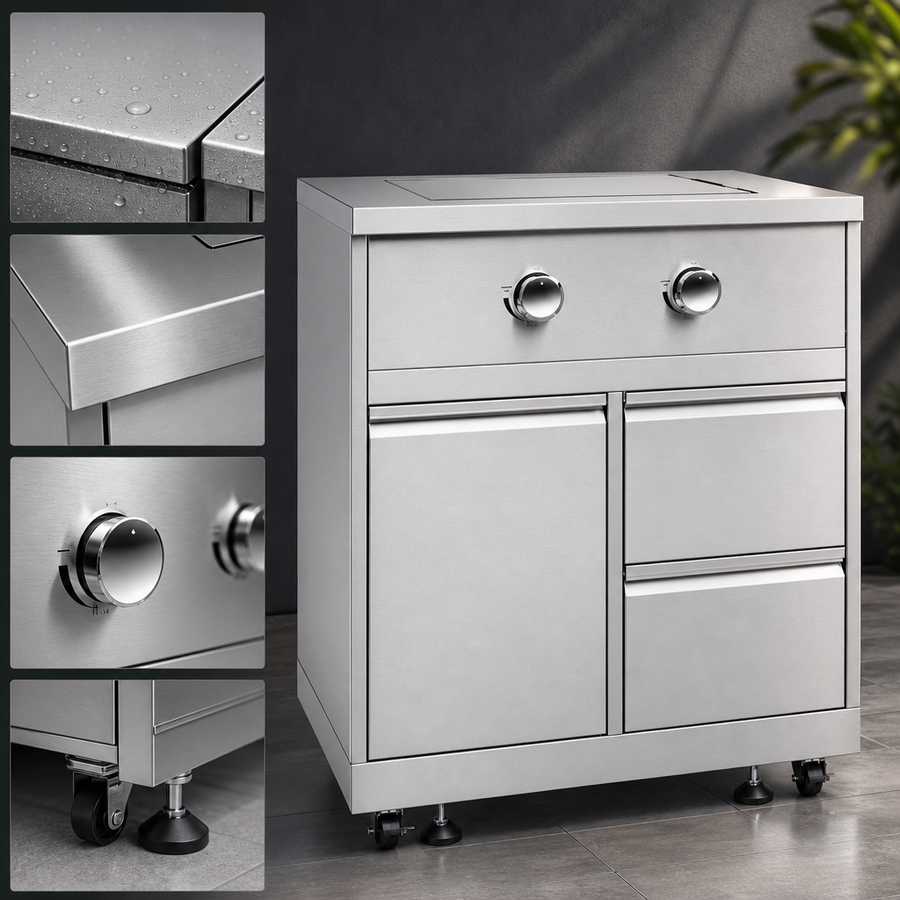 304 Stainless Steel Exterior
