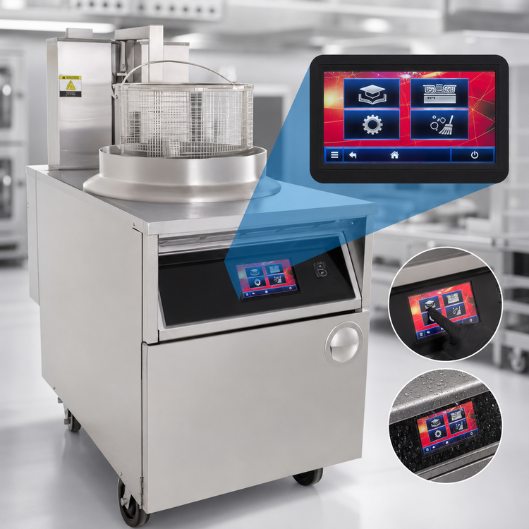 Product image #3 for BKI BLG-TC Extra Large Volume Gas Fryer with Automatic Basket Lift and Touchscreen Controls