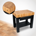 Thumbnail image #4 for John Boos American Heritage Homestead End Grain Maple Butcher Block Work Table with Utensil Drawer and Lower Shelf