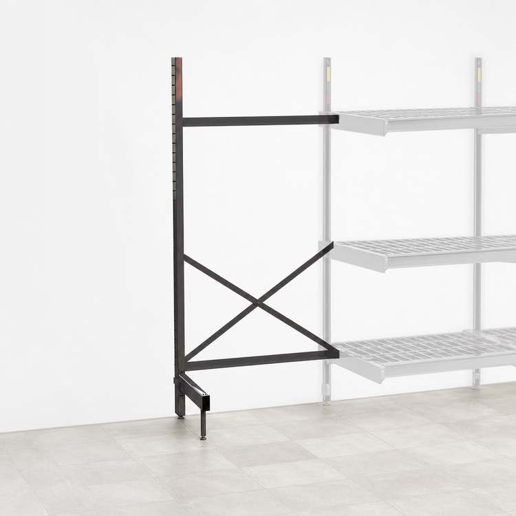 Product image #3 for Metro SmartLever Add-On Cantilevered Shelving Kit for 60 x 18 Inch Shelves, 76-3/8 Inch High