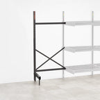 Thumbnail image #3 for Metro SmartLever SM761860-ADD Add-On Cantilevered Shelving Kit for 60 x 18-Inch Shelves, 76-3/8-Inch High, Epoxy-Coated Steel